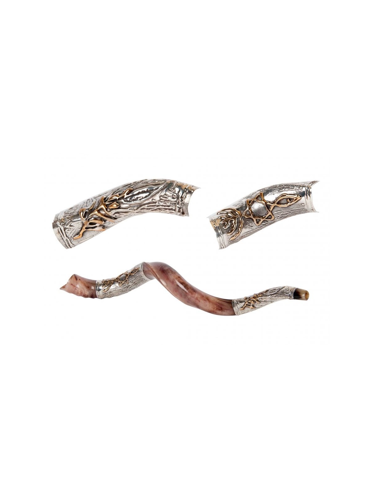 Menorah à sept branches étoile de David Sterli... | Shofars en argent sterling