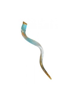 Shofar yéménite peint à la main à Jérusalem... | Shofars décorés