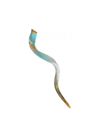 Shofar yéménite peint à la main à Jérusalem... | Shofars décorés