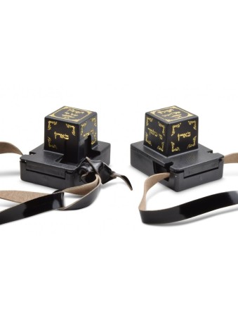 Tefillin Peshutim Ashkenaz standard avec sac gratuit | Téfilines Peshutim