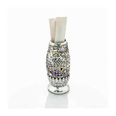 Silver Plated Gold Accents Toothpick Holder Jer... | Table Decorations