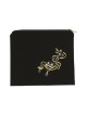 Sac Tefillin en velours bleu foncé brodé... | Sacs et supports de téfilines
