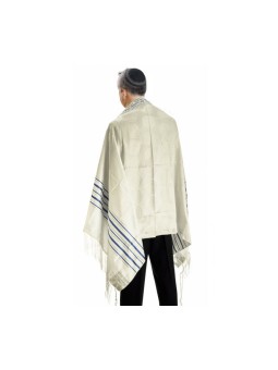 Talitnia Zion Paz Talit Châle de prière Bleu Go... | Talits traditionnels