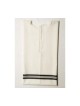 Talitnia Talit Katan en laine blanche sans frange centrale... | Talit Katan