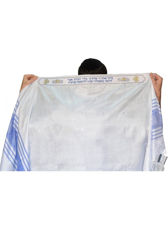 Talitnia Standard Soie Polyester Talit Prière... | Talits traditionnels