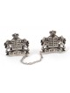 Silver Plated Tallit Prayer Shawl Clips Tablets Lion... | Tallit Clips