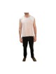 Adult White Sleeveless Undershirt with Tzitzit | Tzitzit T-Shirt