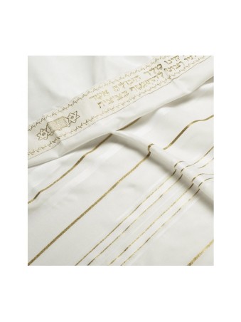 Talitnia Acrylic Tallit Imitation Wool ... | Traditional Prayer Shawls