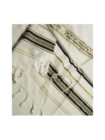 Talitnia en acrylique imitation laine... | Châles de prière traditionnels