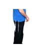 T-shirt bleu denim adulte avec Tzitzit | T-shirt Tzitzit
