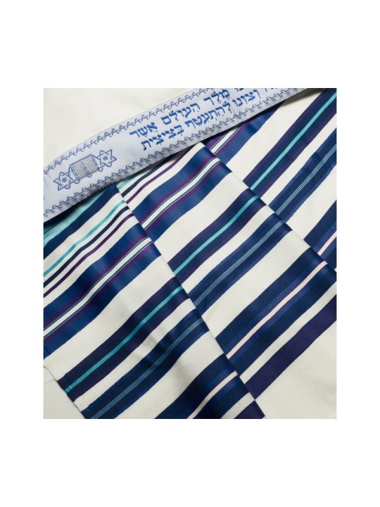 Talitnia Beney Or Tallit Sons of Light Modern Wool... | Modern Tallits