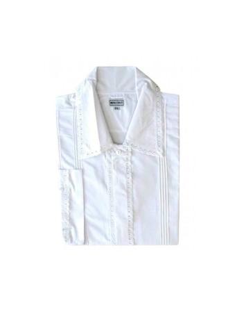 White Cotton Polyester Kittel Robe Lace Finish | Traditional Tallits