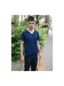 T-shirt bleu foncé adulte avec Tzitzit | T-shirt Tzitzit