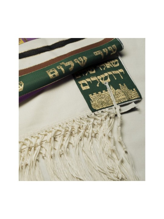 Talitnia Jerusalem Tallit Holy City Prayer Shawl G... | Modern Tallits