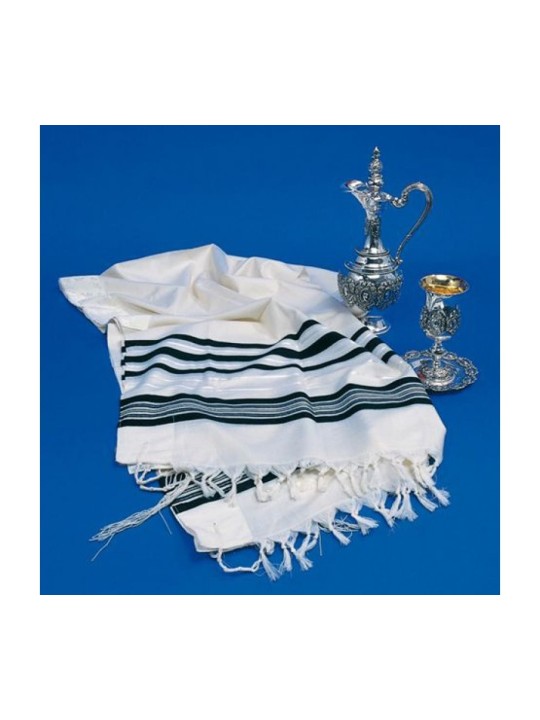 Talitnia Wool Tallit Traditional Kosher P... | Jewish Gift from Israel