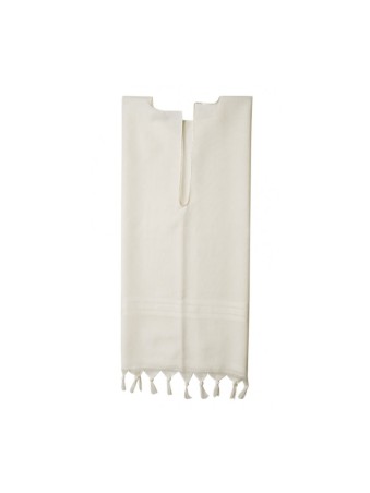 Talitnia Laine Tallit Katan Rayures Blanches | Talit Katan