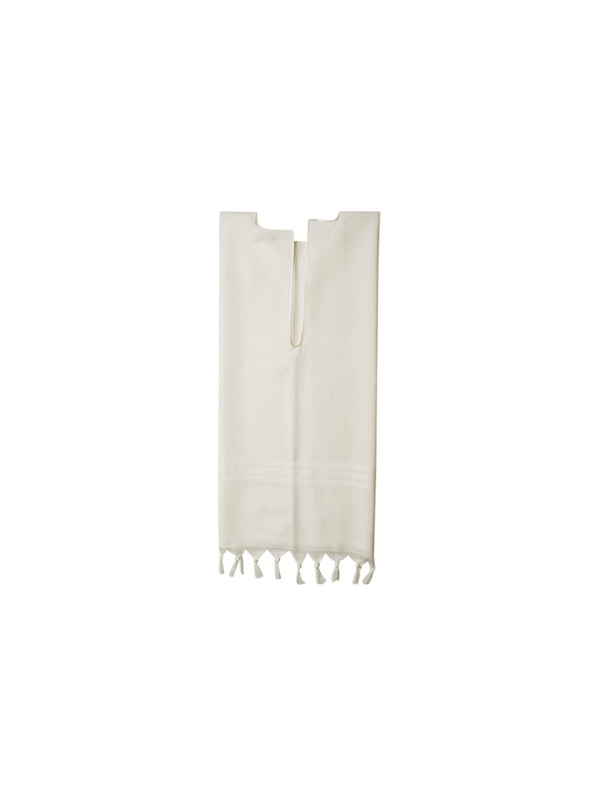 Talitnia Laine Tallit Katan Rayures Blanches | Talit Katan