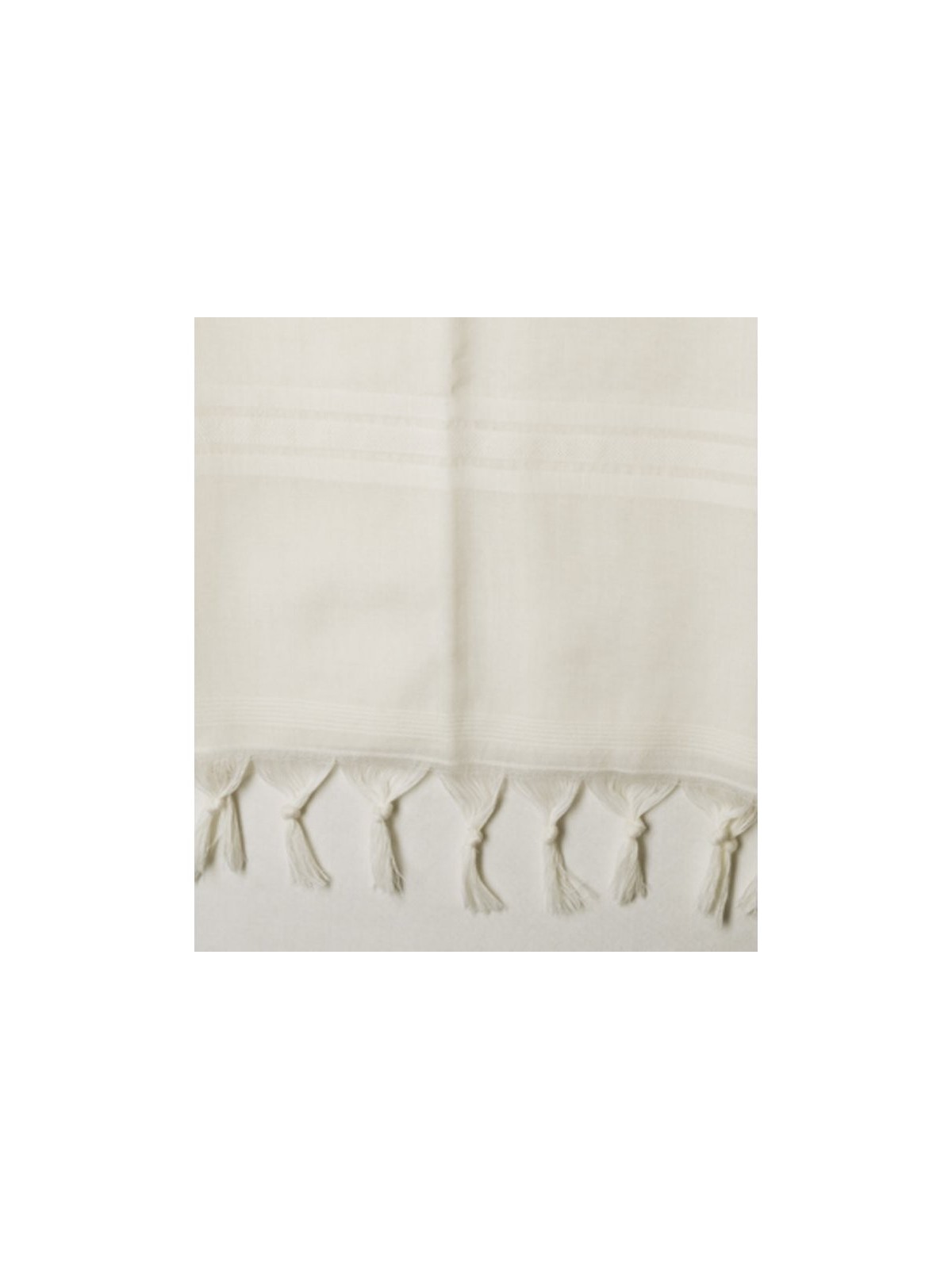 Talitnia Laine Tallit Katan Rayures Blanches | Talit Katan