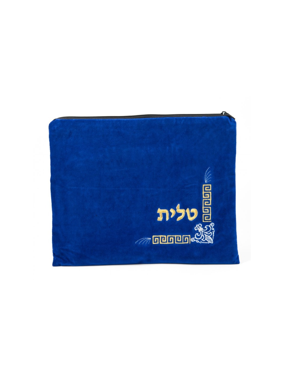 Sacs Tefillin Talit en Velours Bleu Royal Doré... | Sacs Talit et Téfilines
