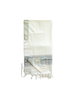 Talitnia Chermonit Laine Talit Pure Laine Kosh... | Talits traditionnels