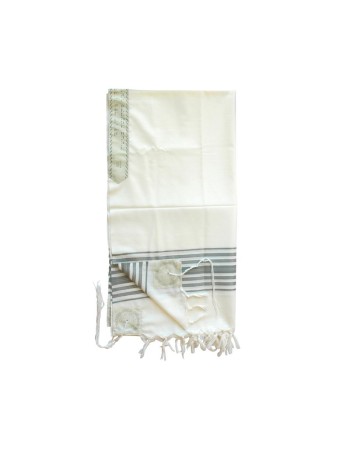 Talitnia Chermonit Laine Talit Pure Laine Kosh... | Talits traditionnels