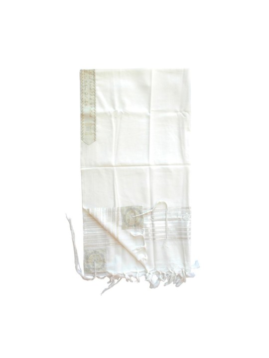 Talitnia Chermonit Laine Talit Pure Laine Kosh... | Talits traditionnels