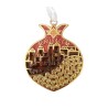 Jerusalem in Red Pomegranate Wall Hanging | Wall Hangings
