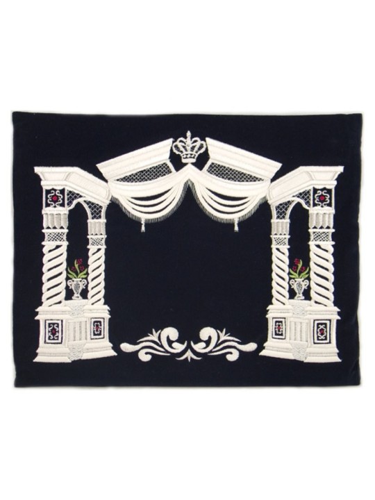 Sacs Tefillin Talit en Velours Bleu Foncé Argenté... | Sacs Talit et Téfilines
