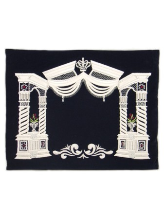 Dark Blue Velvet Tallit Tefillin Bags Silve... | Talit & Tefillin Bags