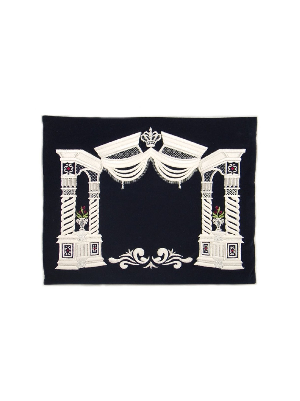 Sacs Tefillin Talit en Velours Bleu Foncé Argenté... | Sacs Talit et Téfilines
