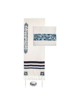 Mosaïque Brodée et Etoiles Yair Emanuel... | Cadeau juif d'Israël