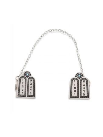 Torah Tablets Tallit Prayer Shawl Clips Nickel Plate | Tallit Clips