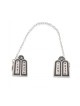 Torah Tablets Tallit Prayer Shawl Clips Nickel Plate | Tallit Clips