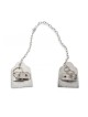 Tablettes de Torah Clips de châle de prière Talit Plaque de nickel | Pinces à talit