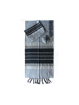 Gabrieli Handwoven Gray Silk Tallit Se... | Gabrieli Hand Woven Tallit