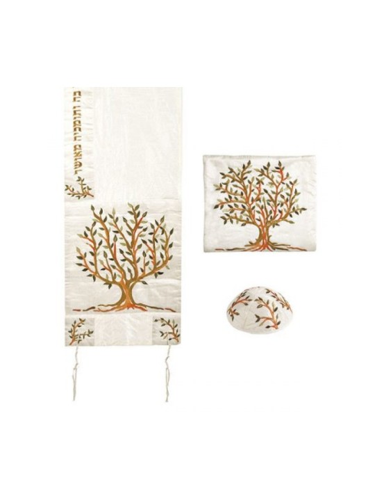 Yair Emanuel Polysilk Tallit Set Embroide... | Jewish Gift from Israel