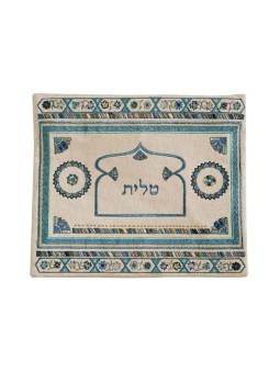 Yair Emanuel Embroidered Linen Tallit Tefil... | Talit & Tefillin Bags