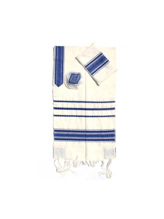 Gabrieli Handwoven White Wool Tallit S... | Gabrieli Hand Woven Tallit