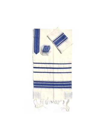 Gabrieli Talit en laine blanche tissé à la main... | Talit tissé à la main Gabrieli
