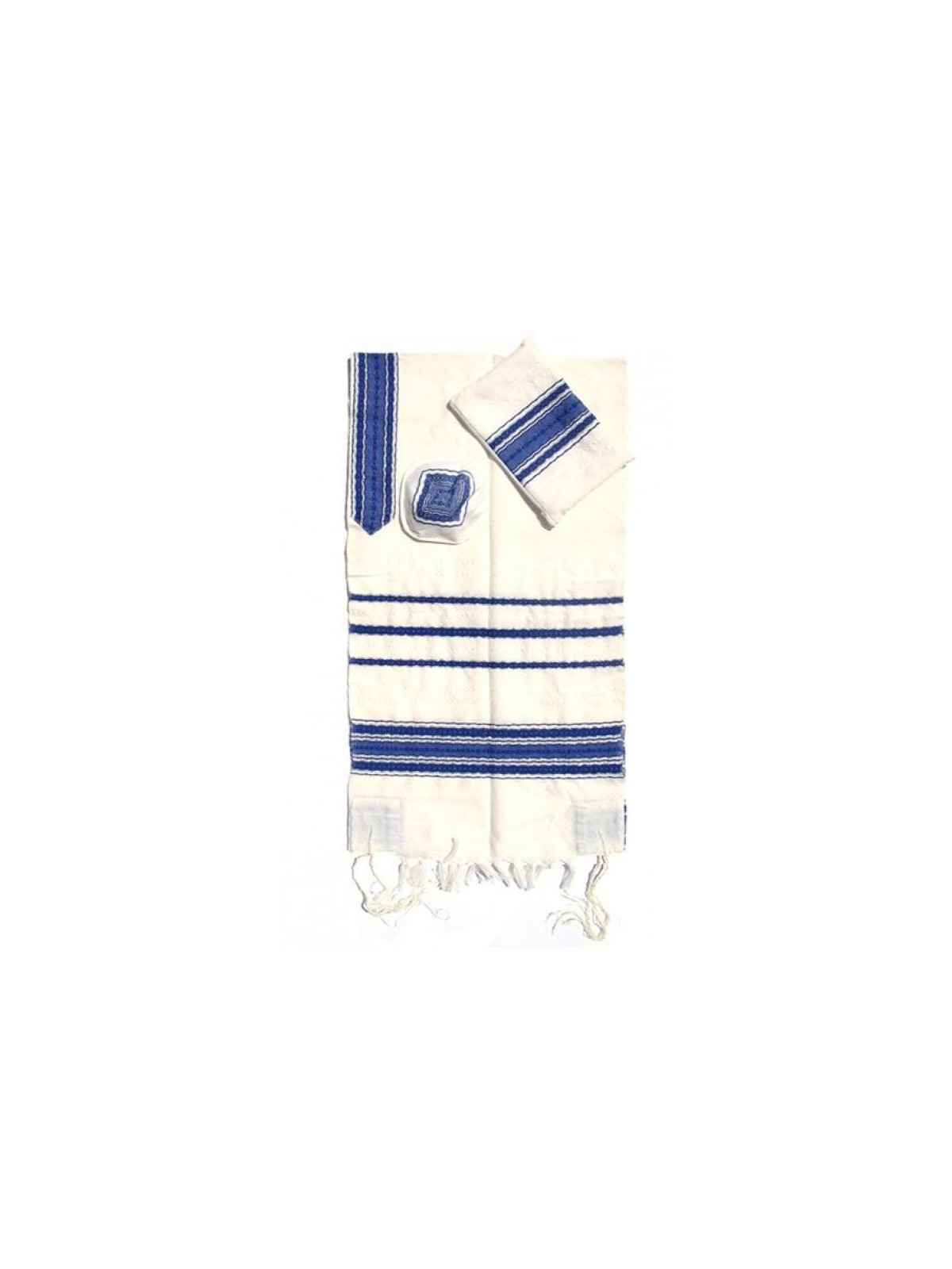 Gabrieli Talit en laine blanche tissé à la main... | Talit tissé à la main Gabrieli