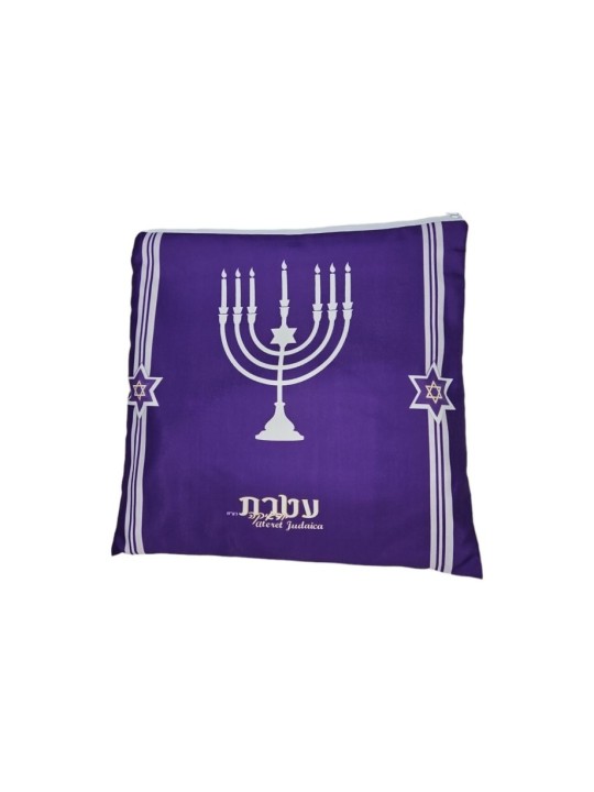 סט עטרת טלית אקריליק מוטיב מנורה... | טלית נשים טלית