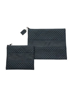 Talit et Tefillin en faux cuir bleu foncé... | Sacs Talit et Téfilines