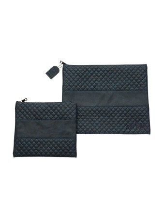 Talit et Tefillin en faux cuir bleu foncé... | Sacs Talit et Téfilines