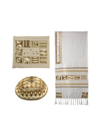 Yair Emanuel Embroidered Silk Cotton Tall... | Jewish Gift from Israel