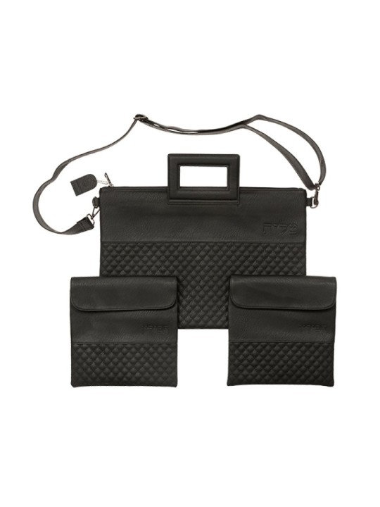 Three Piece Set Tallit Bag with Strap Two T... | Talit & Tefillin Bags