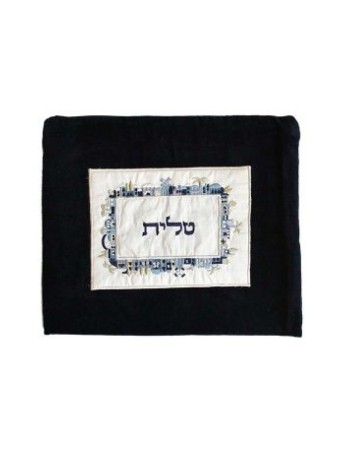 Yair Emanuel Dark Velvet Tallit Tefillin Ba... | Talit & Tefillin Bags