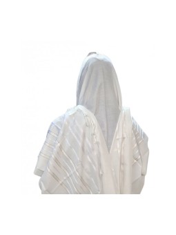 Talit texturé en acrylique antidérapant à carreaux... | Châles de prière traditionnels