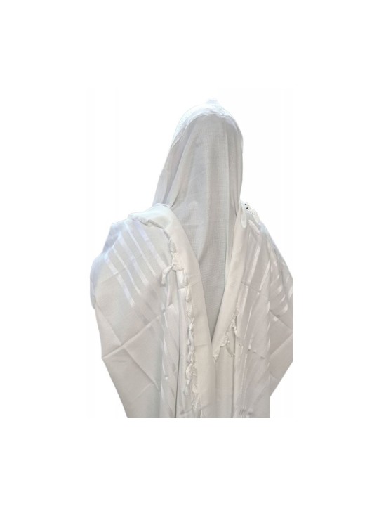 Acrylic Non Slip Tallit Textured Checke... | Traditional Prayer Shawls