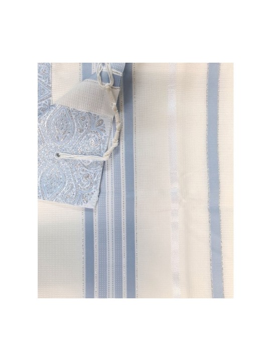 Acrylic Non Slip Tallit Textured Checke... | Traditional Prayer Shawls