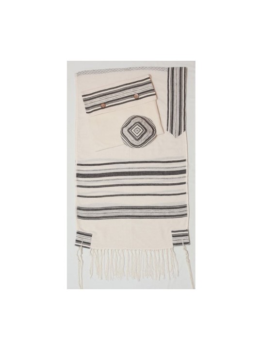 Weaving Creation Hand Woven Tallit Masore... | Weaving Creation Tallit
